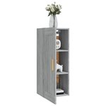 vidaXL Armoire murale Sonoma gris 35x34x90 cm Bois d'ingénierie