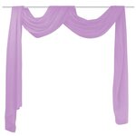 Vidaxl rideau voile 140 x 600 cm lilas