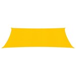 vidaXL Voile d'ombrage 160 g/m² Jaune 2x4 m PEHD