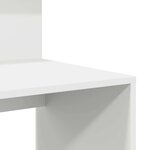 vidaXL Bureau avec rangement avec étagère Blanc 90 x 48 x 101 5 cm