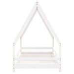 vidaXL Cadre de lit pour enfants blanc 90x190 cm bois de pin massif