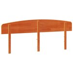 vidaXL Tête de lit cire marron 200 cm bois massif de pin