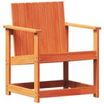 vidaXL Chaise de jardin cire marron 62x56x77 cm bois de pin massif