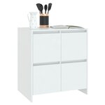 vidaXL Buffet Blanc 70x41x75 cm Bois d'ingénierie