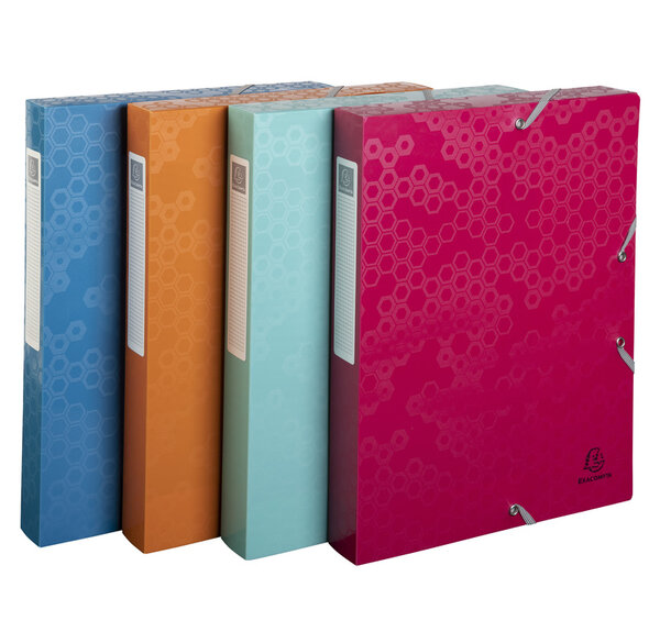 Boite de classement polypropylène recyclé maïa dos 40mm - a4 - x 8 - exacompta
