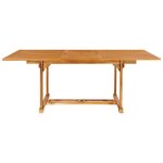 vidaXL Ensemble à manger de jardin 7 Pièces Bois de teck massif