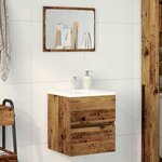 vidaXL Meuble de Lavabo de Salle de Bain Bois Ancien 41 x 38 5 x 45 cm