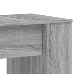 vidaXL Bureau sonoma gris 140x50x75 cm bois d'ingénierie