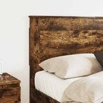 vidaXL Tête de lit Chêne fumé 120 cm Bois d'ingénierie