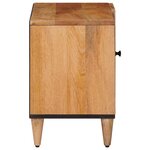 vidaXL Meuble TV Naturel 80 x 33 x 46 cm Bois de mangue massif