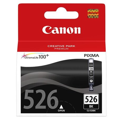 Canon cartouche d'encre cli-526bk - noir - capacité standard - 9ml - 555 photos