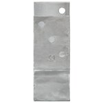 vidaXL Piquets de clôture 6 Pièces Argenté 10x6x15 cm Acier galvanisé