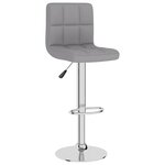 vidaXL Tabourets de bar lot de 2 gris clair tissu