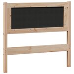vidaXL Tête de lit Autre marron et gris foncé 90 cm Bois massif en pin