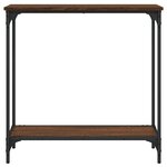 vidaXL Table console chêne marron 75x30 5x75 cm bois d'ingénierie