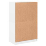 vidaXL Buffet haut avec portes blanc 68x37x109 cm bois d'ingénierie