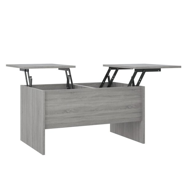 vidaXL Table basse sonoma gris 80x50x42 5 cm bois d'ingénierie