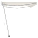 vidaXL Auvent automatique sur pied 500x300 cm Crème