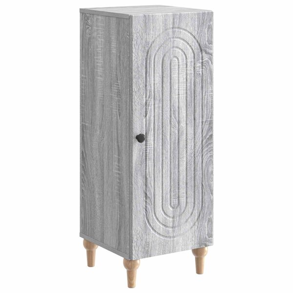 vidaXL Buffet Sonoma gris 33 x 34 5 x 90 cm Bois d'ingénierie