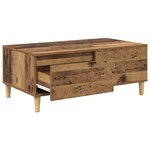 vidaXL Table basse Bois Ancien 90 x 50 x 35 cm Bois d'ingénierie