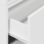 vidaXL Armoires avec 2 tiroirs 2Pièces blanc 60x31x40cm bois d'ingénierie