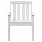 vidaXL Chaise de jardin. 4 Pièces Blanc 65.5 x 55.5 x 88cm Plastique