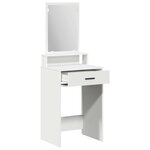 vidaXL Coiffeuse avec tiroir Blanc 50 x 41 x 140 cm Bois d'ingénierie