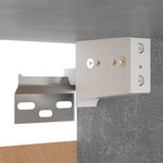 vidaXL Tables de chevet 2Pièces Gris béton 30 5x30x30cm Bois d'ingénierie