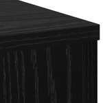 vidaXL Supports de plantes 2 Pièces Chêne noir 30x30x70 cm Bois reconstitué