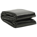 vidaXL Film solaire de piscine PE rectangulaire flottant 6x4 m Noir