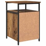 vidaXL Cabinet de chevet Vieux bois Bois d'ingénierie