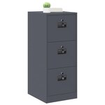 vidaXL Cabinet de Dossier avec tiroir Anthracite 44 x 50 x 106.5 cm