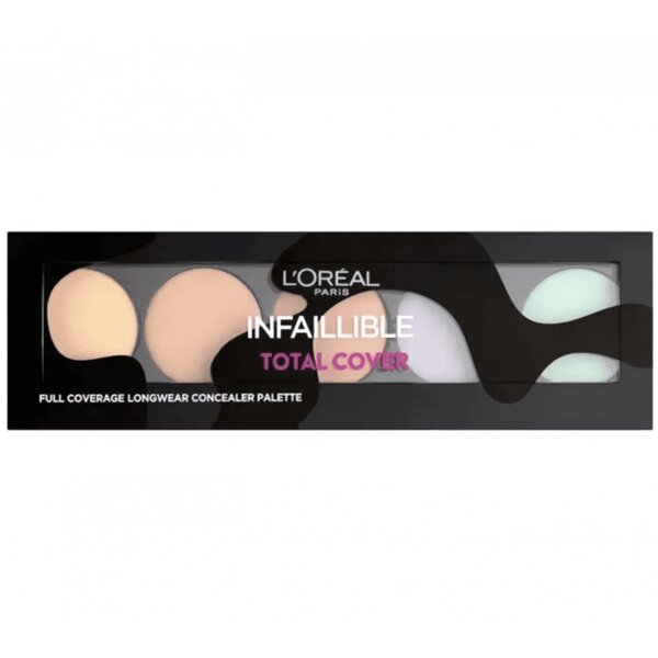 L'oréal paris - palette correctrice haute couvrance infaillible total cover - peau clair à médium