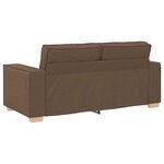 vidaXL Canapé 2 places Marron 140 cm Tissu