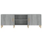 vidaXL Meuble TV Sonoma gris 150x30x50 cm Bois d'ingénierie