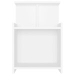 vidaXL Tables de chevet 2 Pièces Blanc 40x35x60 cm Aggloméré