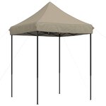 vidaXL Tente de fête 200 x 200 x 306 cm Taupe Tissu Oxford