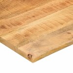 vidaXL Dessus de bureau avec courbe 90x60x2 5 cm manguier massif brut