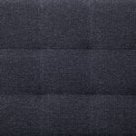 vidaXL Canapé-lit en forme de L Gris foncé Polyester