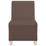 vidaXL Chaises Sofa 3 Pièces Marron 55 x 74 x 82 cm Faux cuir