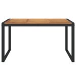 vidaXL Table de jardin et pieds en forme de U 140x80x75 cm bois acacia