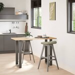 vidaXL Pieds de table de bar en U 2 pièces Anthracite 50 x (90-91) cm Acier