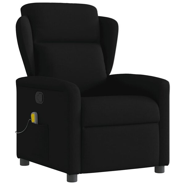 vidaXL Fauteuil de massage inclinable Noir Tissu