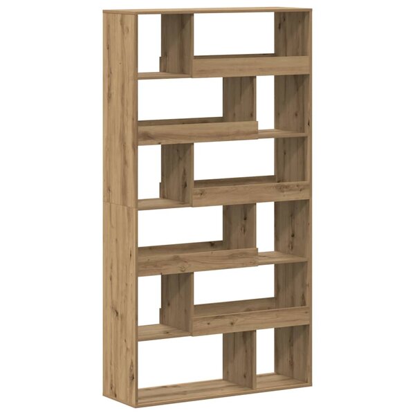 vidaXL Bibliothèque chêne artisanal 100x33x187 5 cm bois d'ingénierie