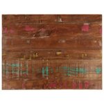 vidaXL Dessus de table 80x60x2 5cm rectangulaire bois massif récupéré