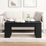 vidaXL Table basse Chêne noir 102 x 55 x 42 cm Bois d'ingénierie