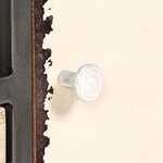 vidaXL Meuble TV Bois de manguier massif et acier 120x30x45 cm