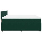 vidaXL Sommier à lattes de lit et matelas Vert foncé 200x200cm Velours