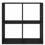 vidaXL Bibliothèque Chêne noir 68 5 x 32 x 68 5 cm Bois d'ingénierie