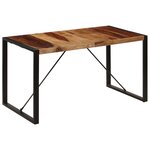 vidaXL Table de salle à manger 140x70x75 cm Bois de Sesham massif
